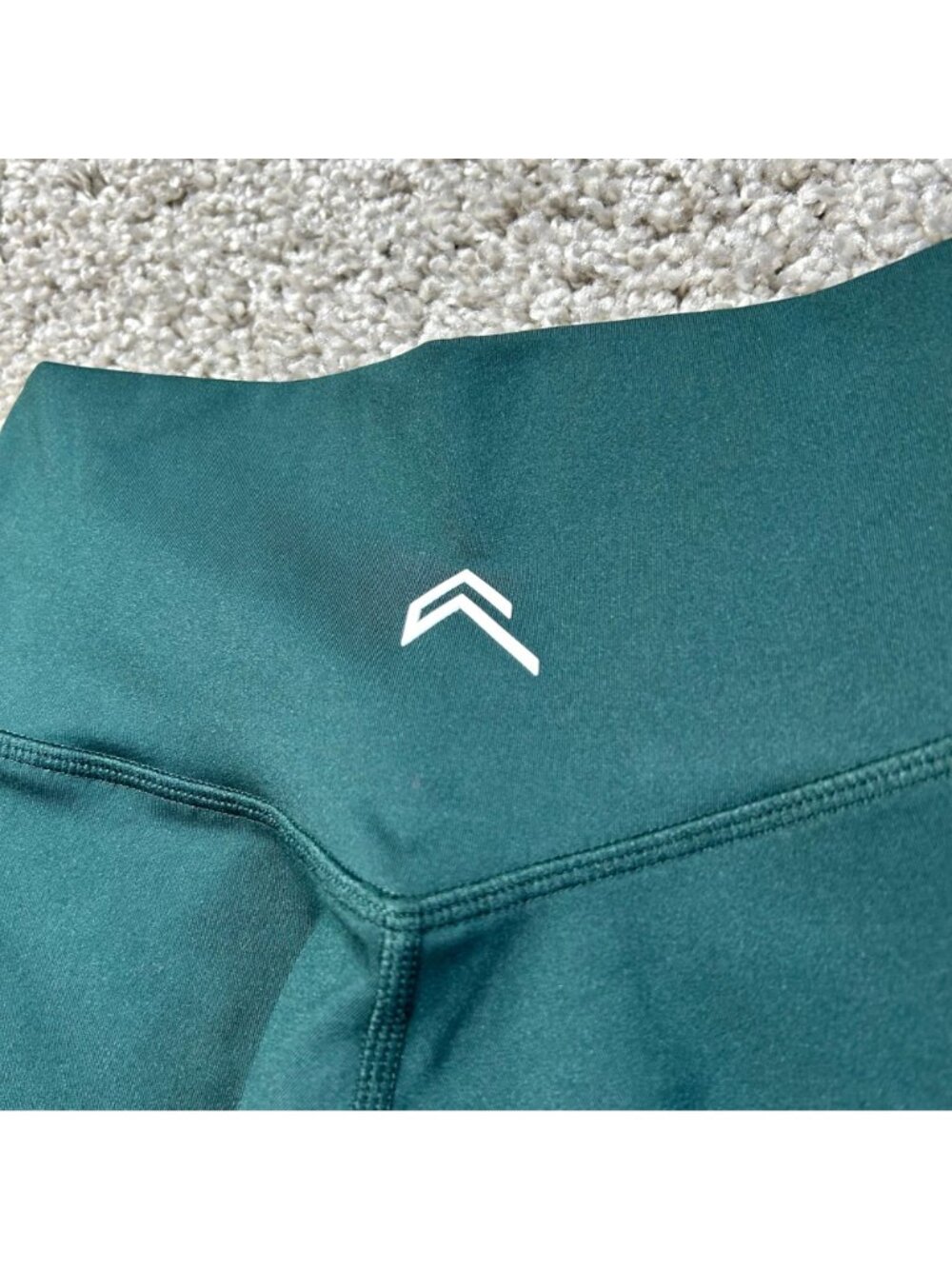 Oner Active Timeless High Waisted Women's Sz Small Shorts Logo Racing Green - Picture 3 of 8